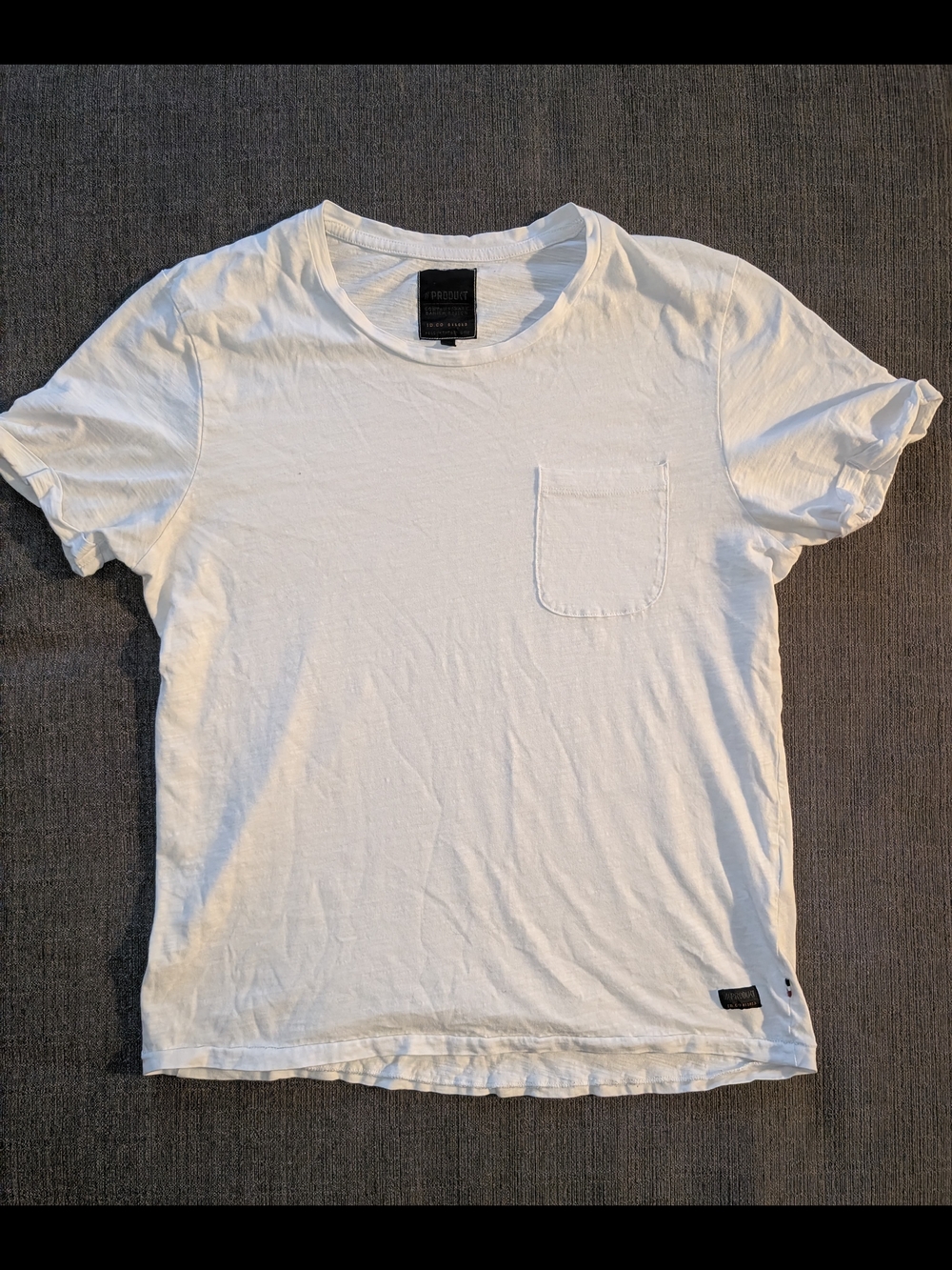 Men's White Short Sleeve Pocket Tee